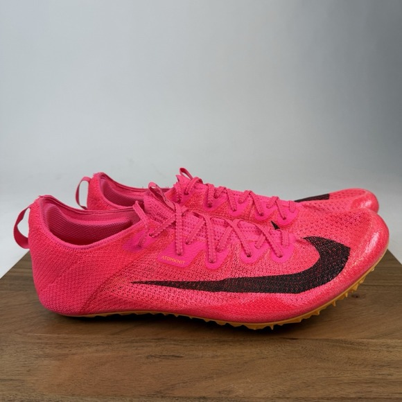 New NWOB Mens Nike Superfly Elite 2 Hyper Pink Orange Track Shoes Size 15 D